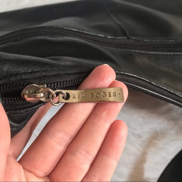 Kim Rogers Black Shoulder Bag w/ Silver Accents - Picture 7 of 14